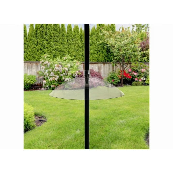 16" Heavy Duty Clear Hanging Squirrel Baffle with Hanging Clip, Clear