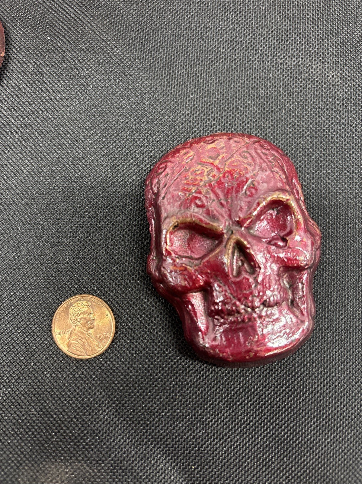 9.5 Troy Oz Pure .999 Red Copper Skull | Handmade & Polished Copper Bullion