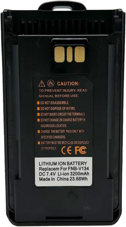 FNB-V134 FNB-V134Li 3200mAh Li-ion Battery with Belt Clip for VX260 EVX-261
