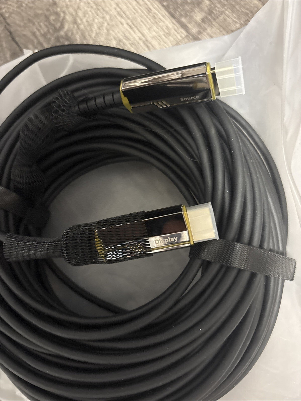 8K Fiber Optic HDMI Cable Long 50FT, 48Gbps Ultra High Speed HDMI 2.1 Braided