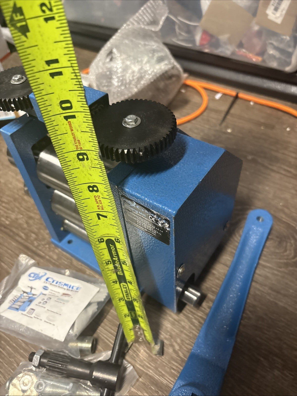 Jewelry Rolling Mill Machine, Adjustable Thickness Metal Press Tool Crafting