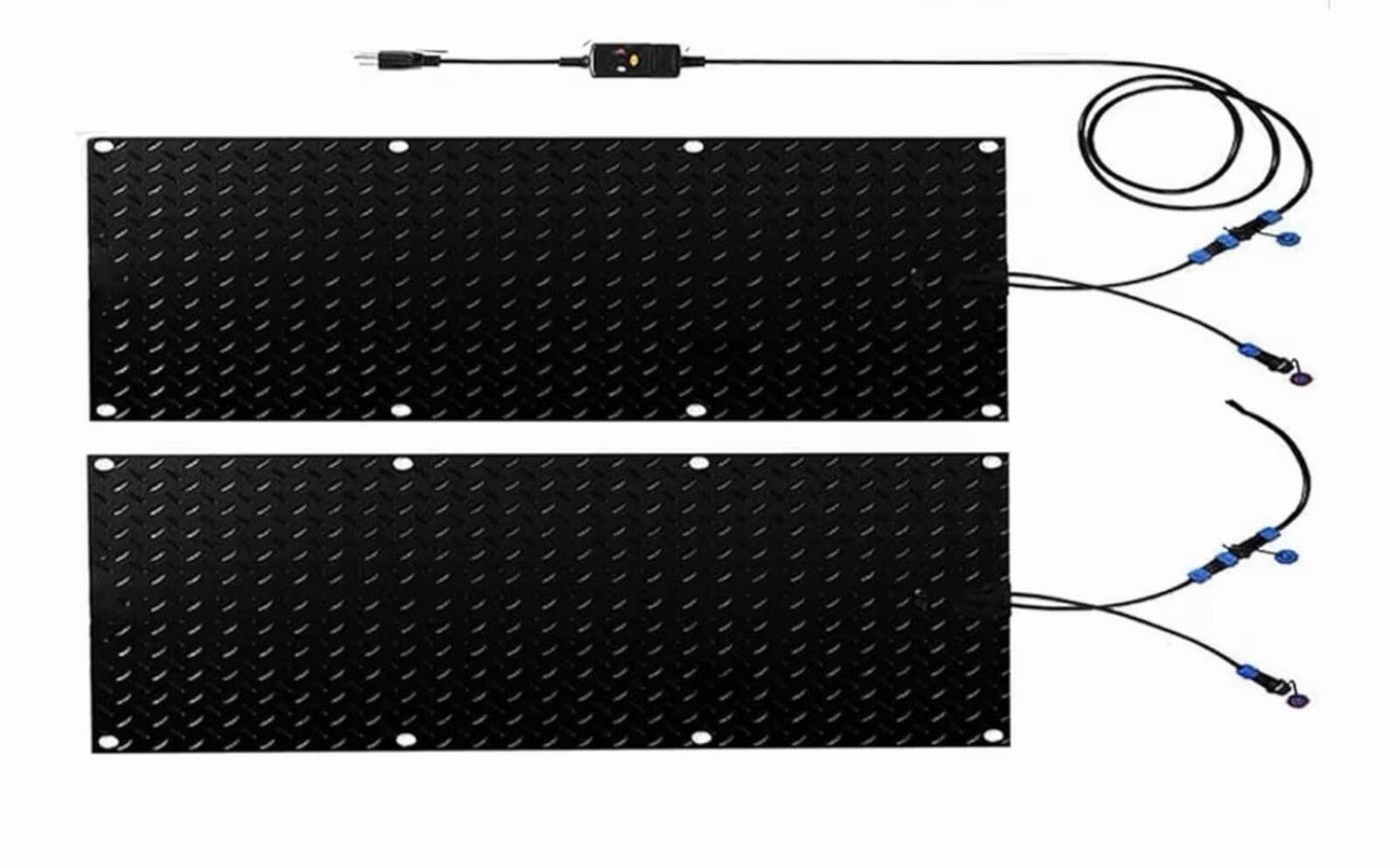 10 Inch X 48 Inch Outdoor Snow Melting Mat, Anti-Slip Heated 2pc