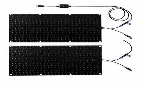 10 Inch X 48 Inch Outdoor Snow Melting Mat, Anti-Slip Heated 2pc