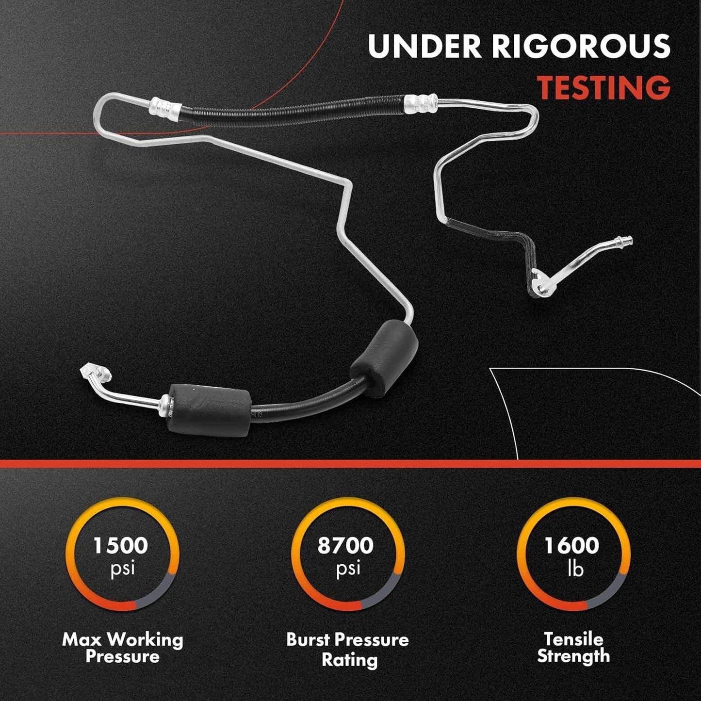 A-Premium Power Steering Pressure Hose Line Assembly Compatible with Ford Expedi