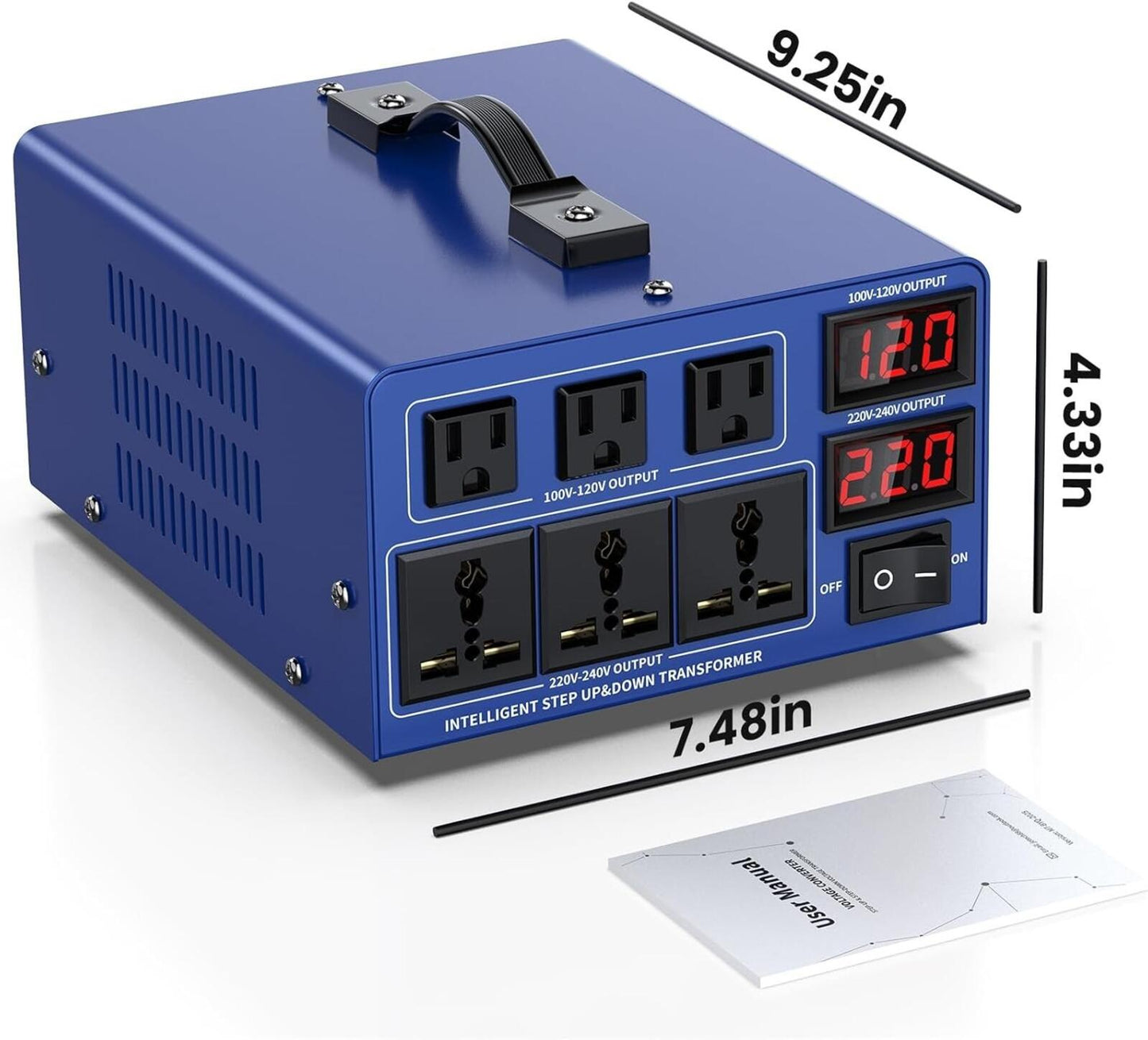 5000 Watt Voltage Converter Transformer Heavy Duty Step Up/Down Power Converter