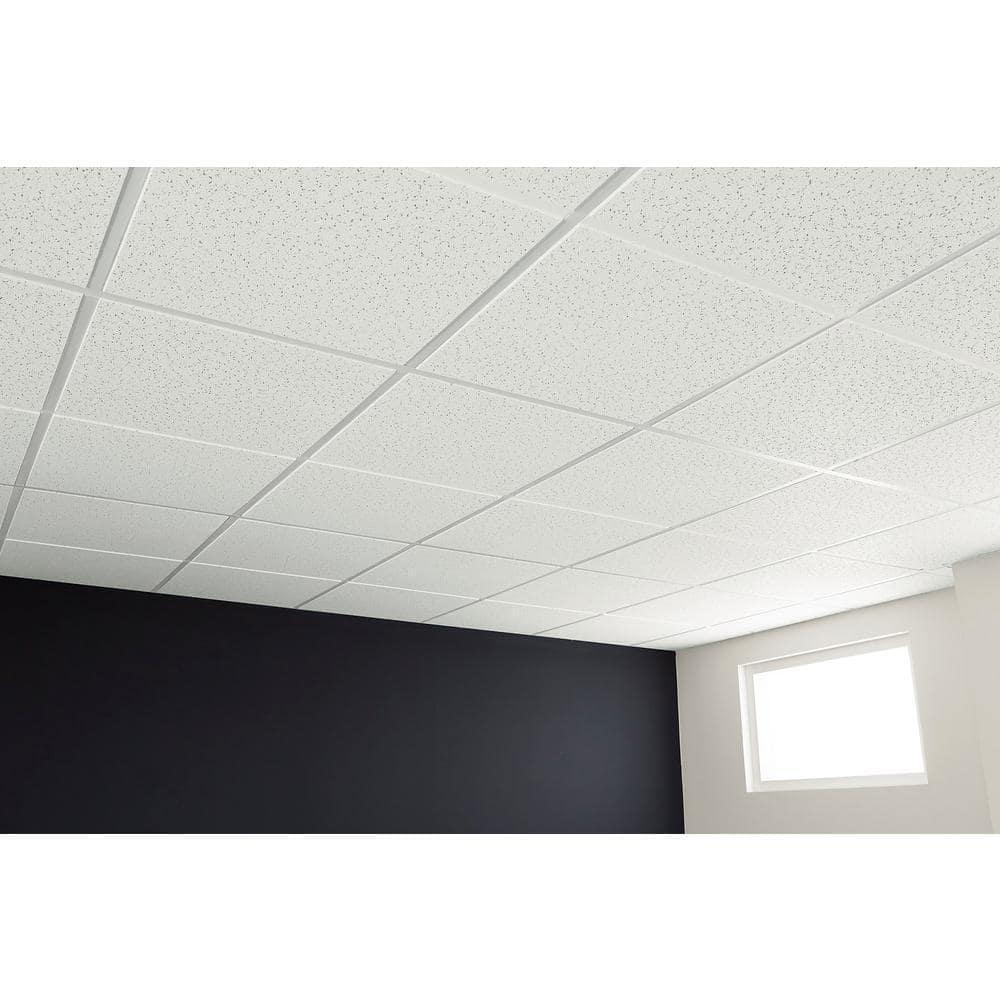 Armstrong Drop Ceiling Tile 24" x 48" Tegular Acoustic White (80-Sq-Ft/Case)