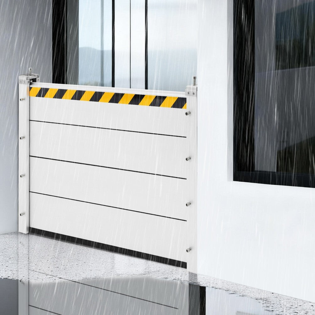 HeavyDuty Aluminum Flood Barrier Panel for Home Garage Reusable Water Prevention