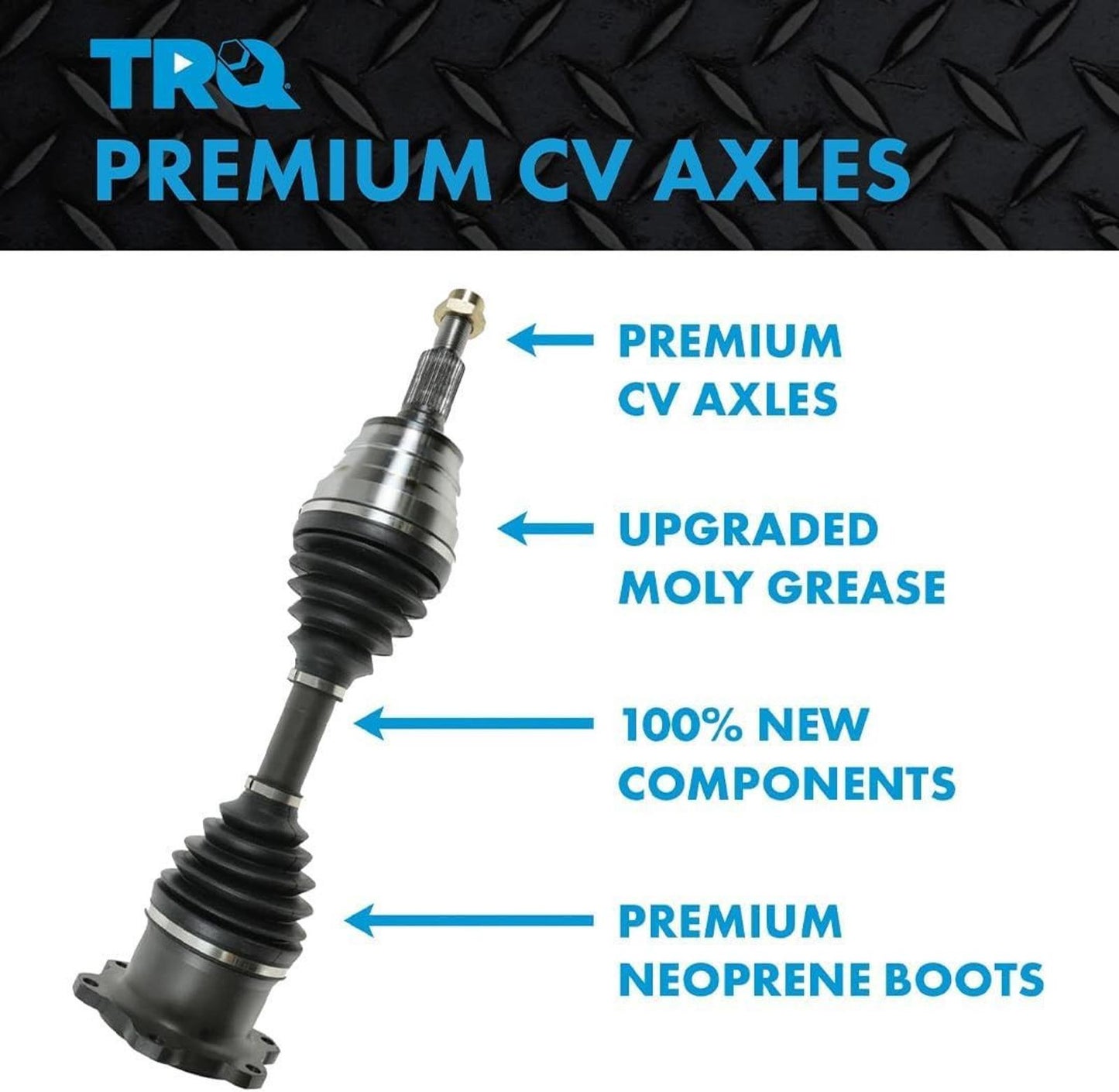 TRQ Front Driver and Passenger Side CV Axle Assembly Set for Subaru Outback 2.5L