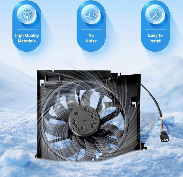 Radiator Cooling Fan Assembly For 2010-2015 JAGUAR XF XKR 2010-2019 JAGUAR XJ