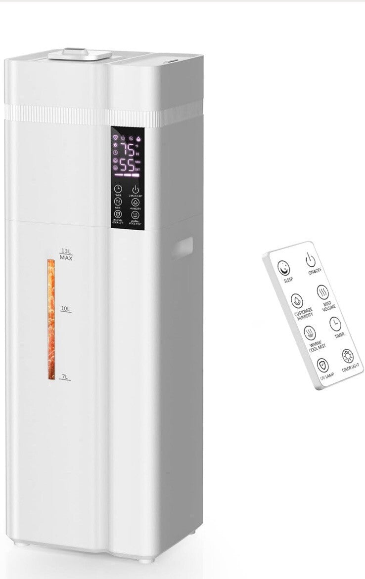 Zeova 13L/3.4Gal Humidifiers for Bedroom Ultrasonic Warm & Cool Mist HQ-JS2418W