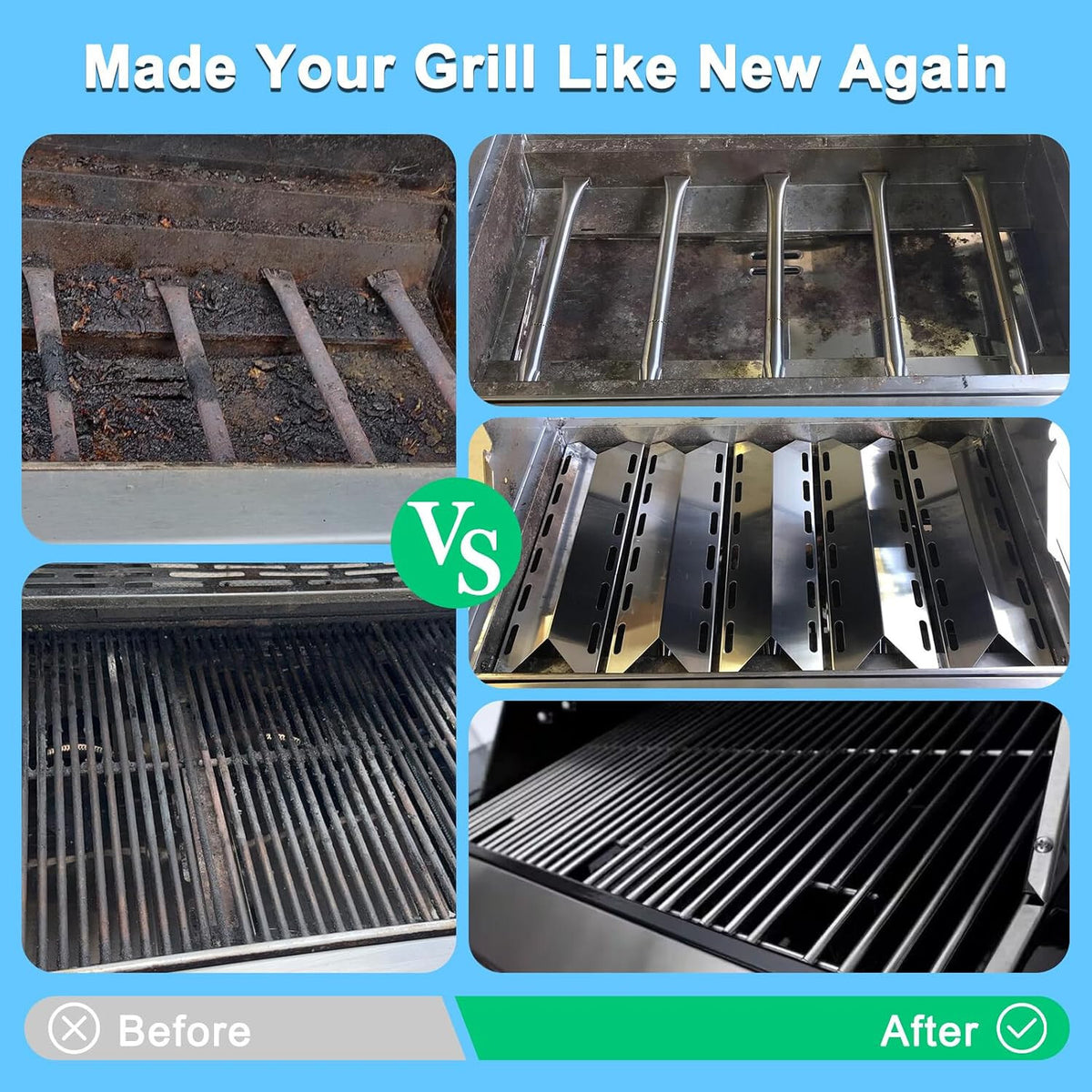 Charmglow 720-0234 Grill Replacement Parts: Grates, Burners & Heat Shields