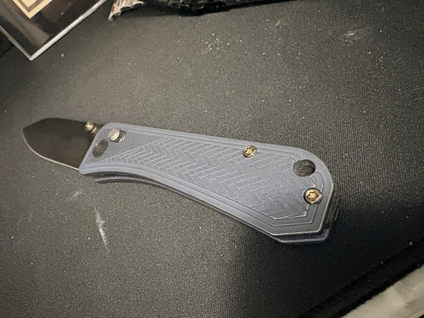 WE Knife Bougie Banter 24009-1 Blue Titanium CPM S45VN Steel Knife