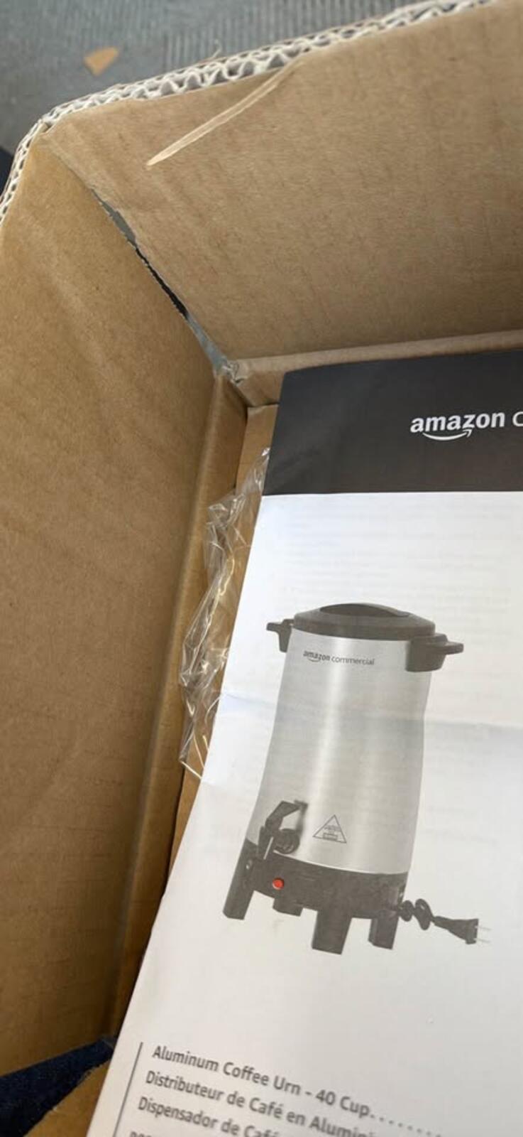 Amazon Commercial 40 Cup Aluminum Coffee Urn