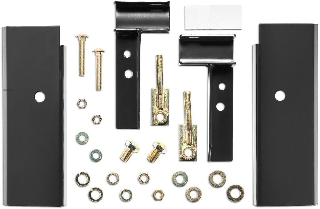 RealTruck BACKRACK Hardware Kit for use w/Standard Bed, Black, No Drill | 30124