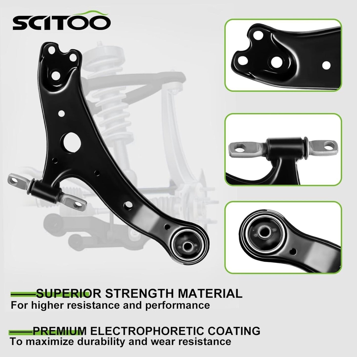 8pcs Front Suspension Kit Lower Control Arm Assembly  for Toyota Camry/Avalon