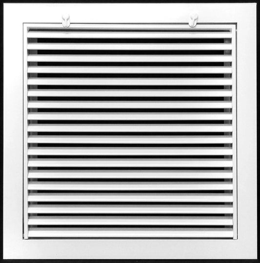 HVAC Premium 12x18 Aluminum Return Filter Grille 1" Filter Easy Airflow.