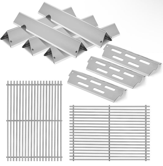 SS Grill Grates Flavorizer Bars Heat Deflectors Compatible Weber Genesis II 300