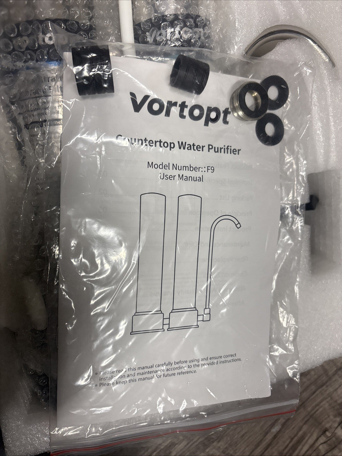Countertop Water Filter System,Direct Connect Water Filtration-0.01μm Filtrat...