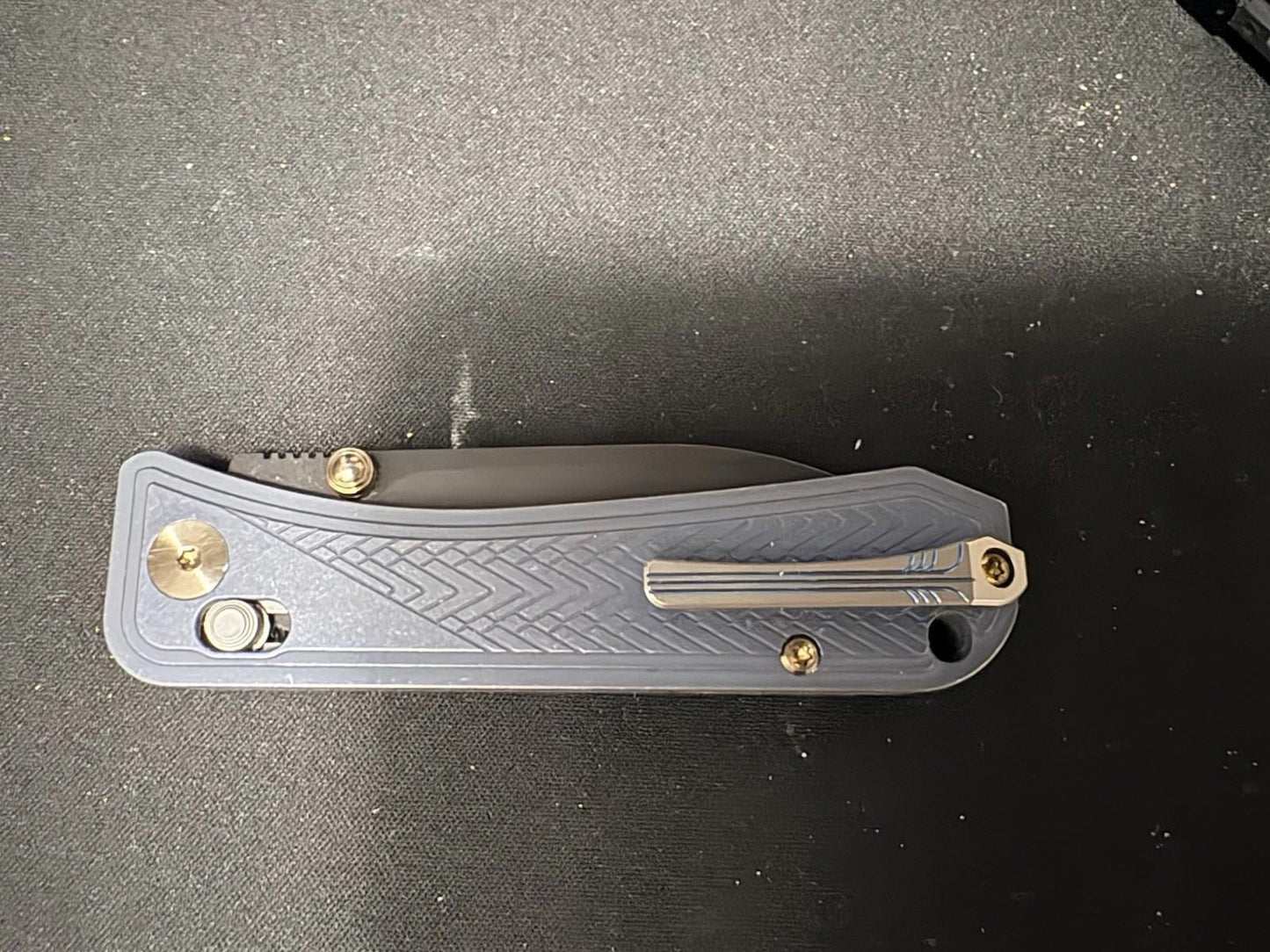 WE Knife Bougie Banter 24009-1 Blue Titanium CPM S45VN Steel Knife
