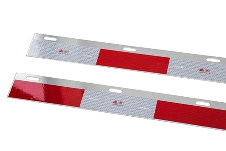 Black Straight Spring Loaded Mud Flap Hanger 2.5" Bolt Spacing,30" Length.