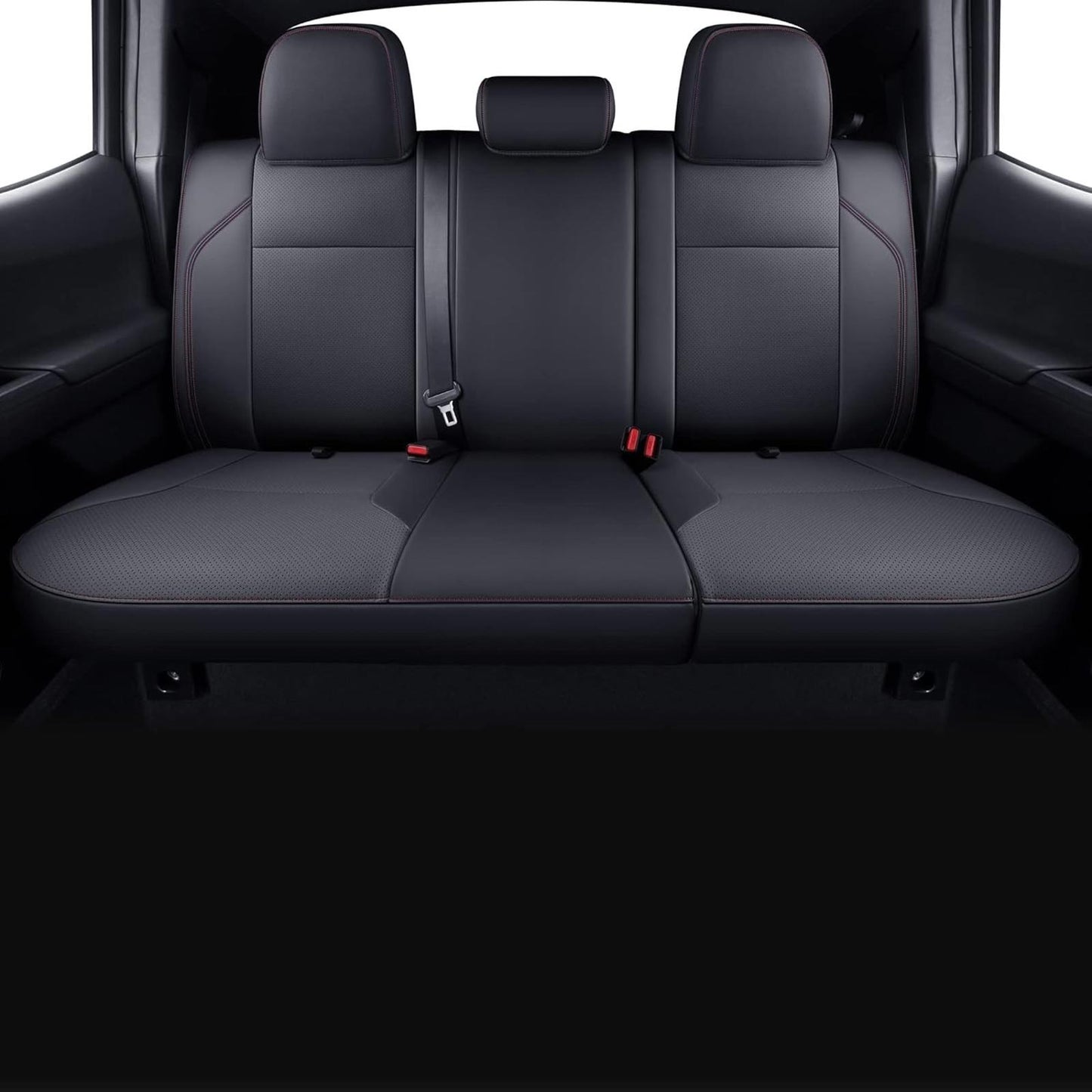 Tacoma Custom Fit Seat Covers for 2024-25 Tacoma Crew Cab with Faux Leather
