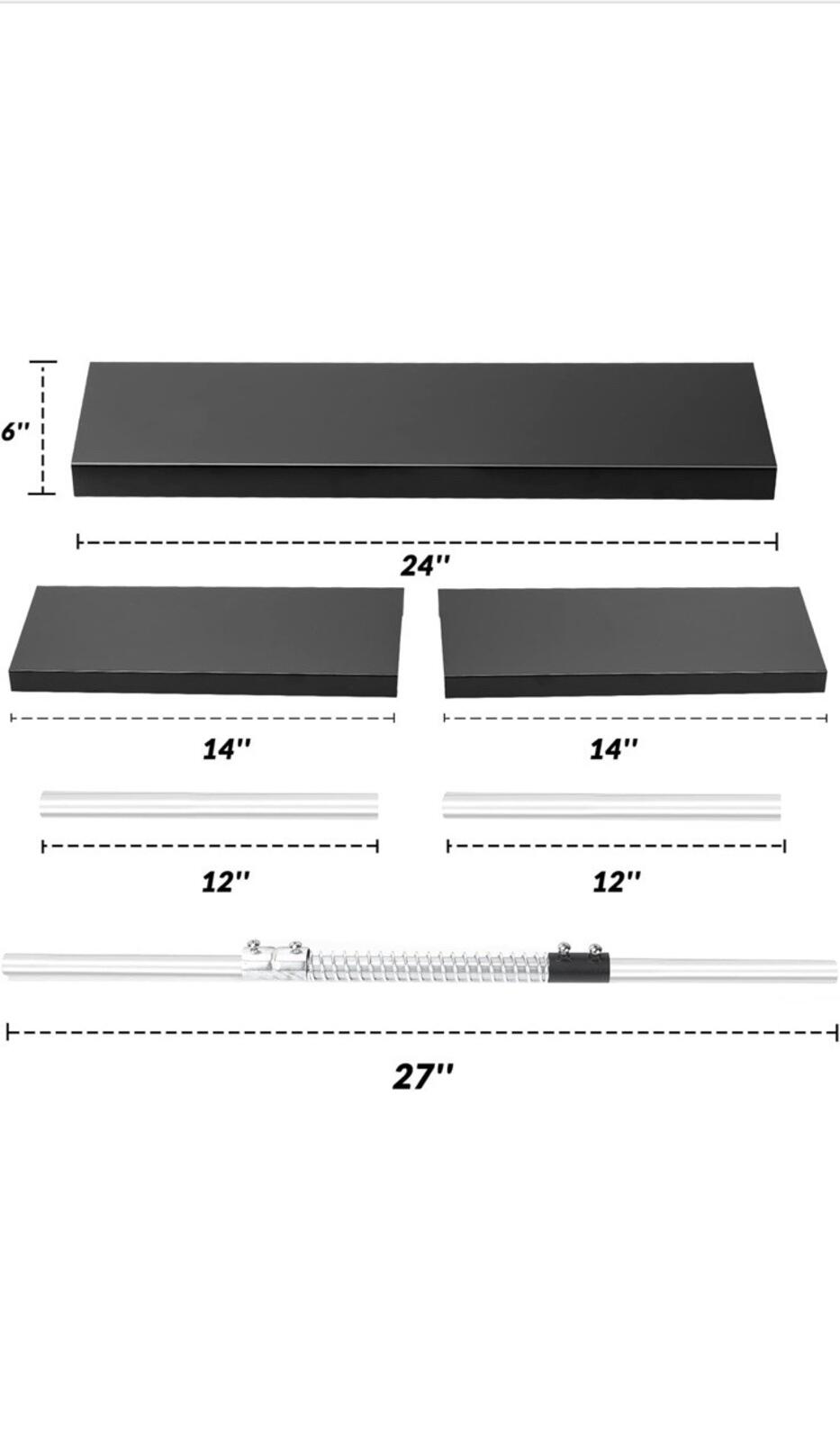Stanbroil Guard for 28.5 to 48-Inch by 6-Inch Fireplaces, Black Powder-Coated