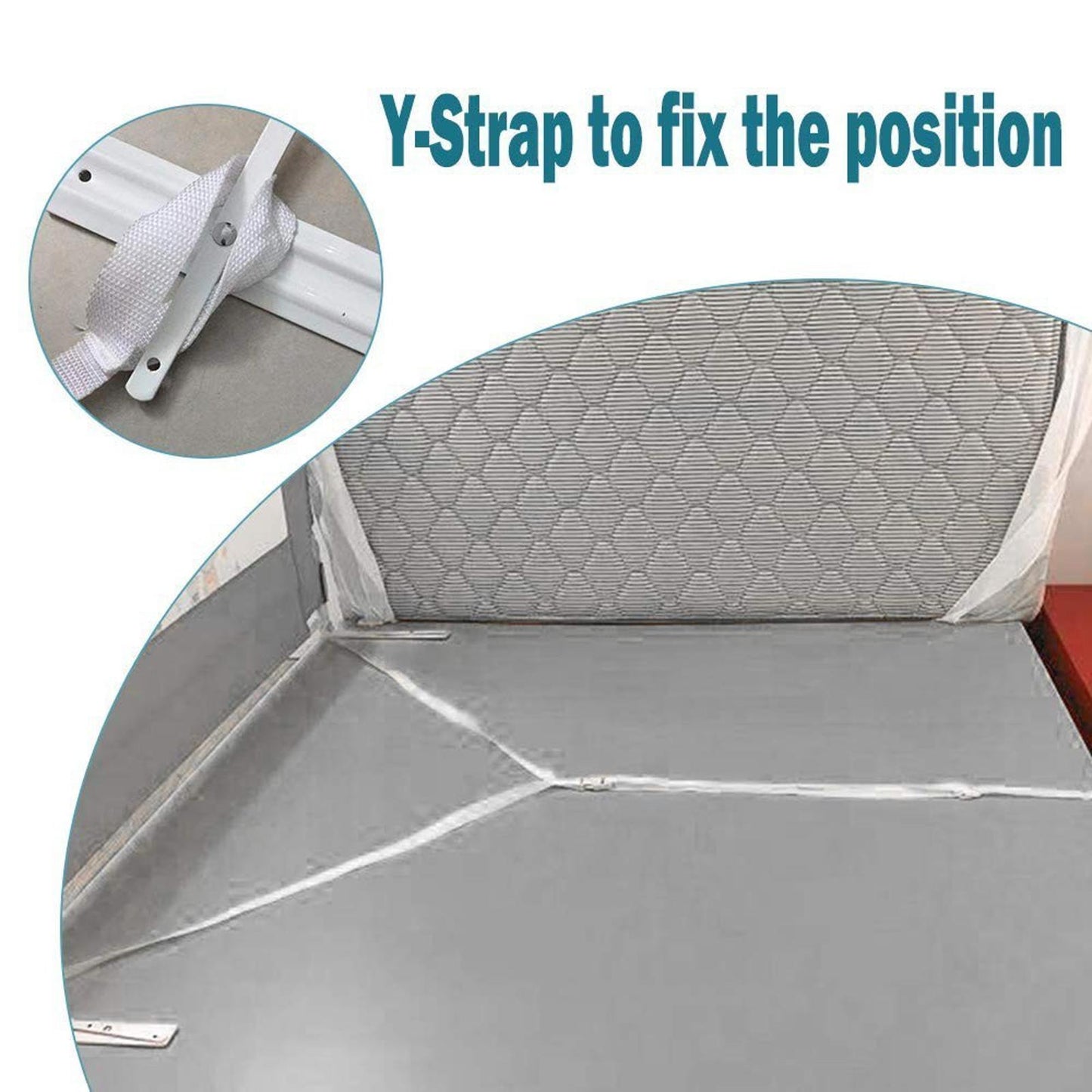 2 Pack Toddler Bed Rail Guards for King and Queen Size Beds, Stable Protective