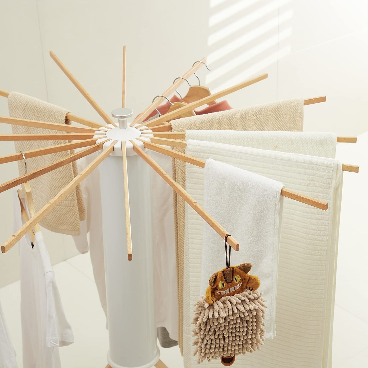Tripod Clothes Drying Rack, Garment Rack Portable and Foldable Space Saving L...