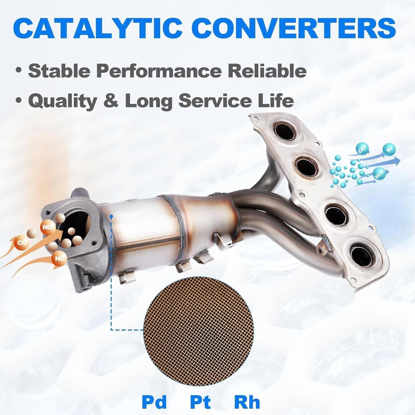 Front Catalytic Converter 16498 For 2007-2009 Toyota Camry 2006-2008 Solara 2.4L