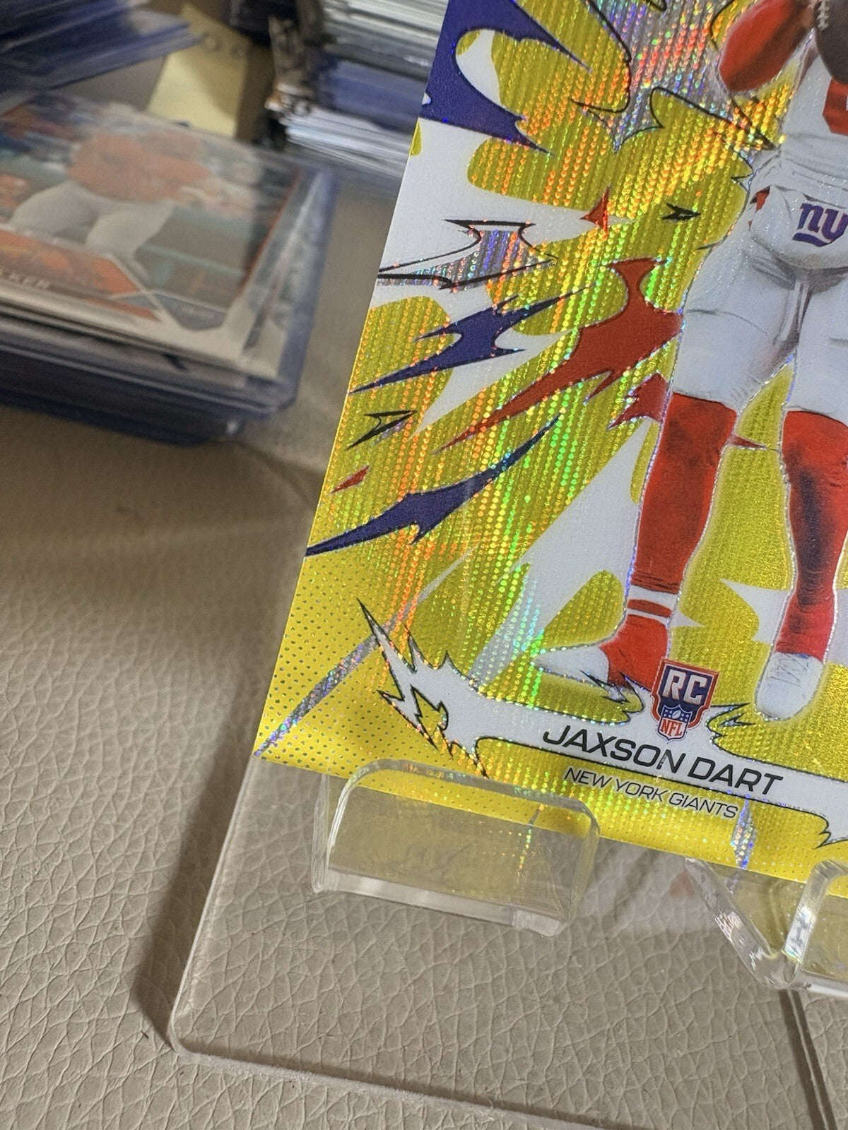 2025 Topps Resurgence RC Jaxson Dart Yellow Surge 219/225 New York Giants!