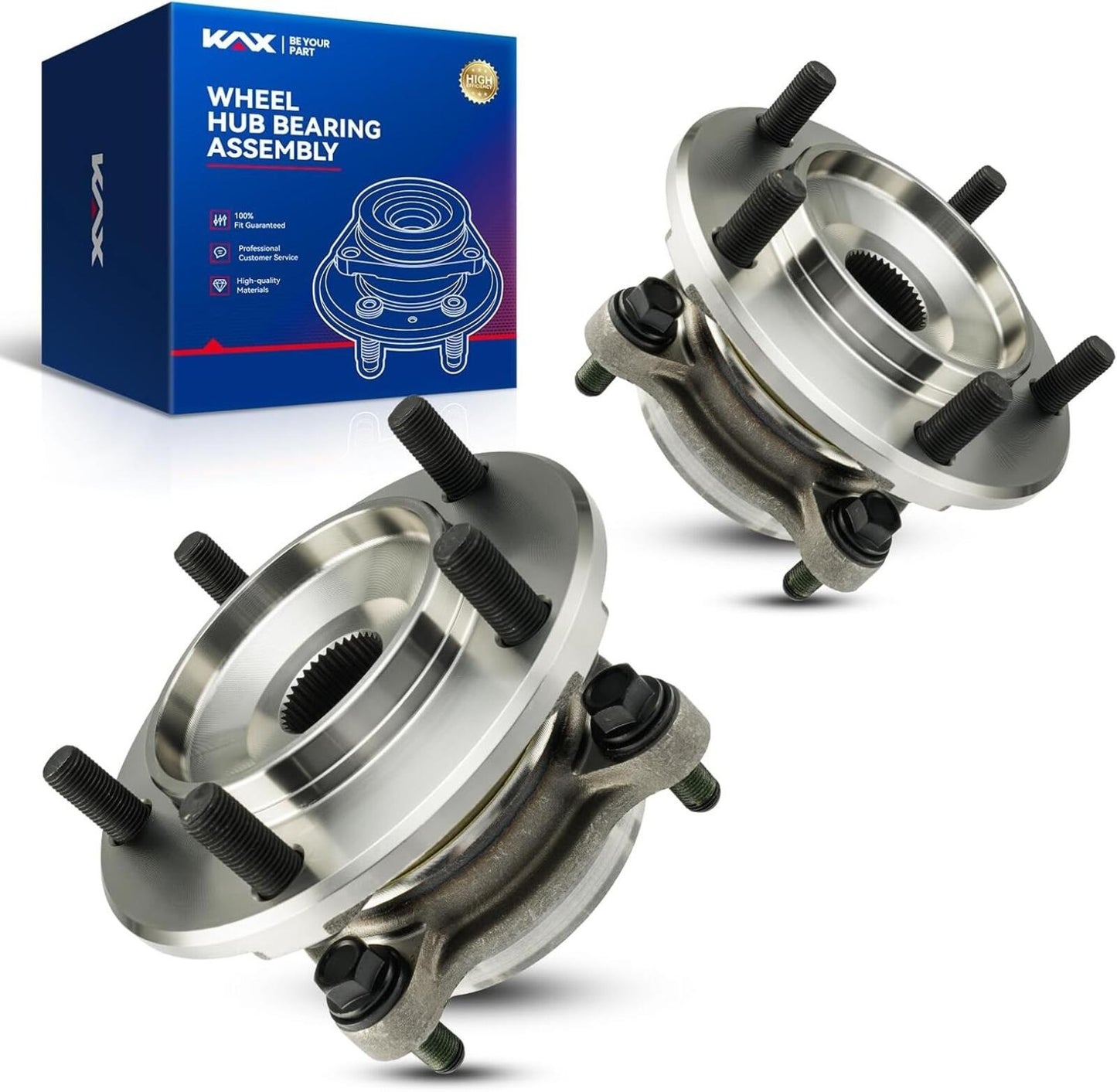 KAX 515202 Pair Front Wheel Hub Bearing 435700C010, 950002, 515103