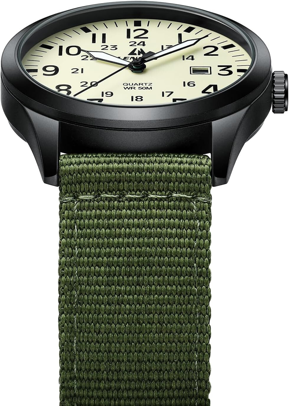 Men's Watch Unisex Military Sport Nylon Strap Stylish Luminous Fashion Analog