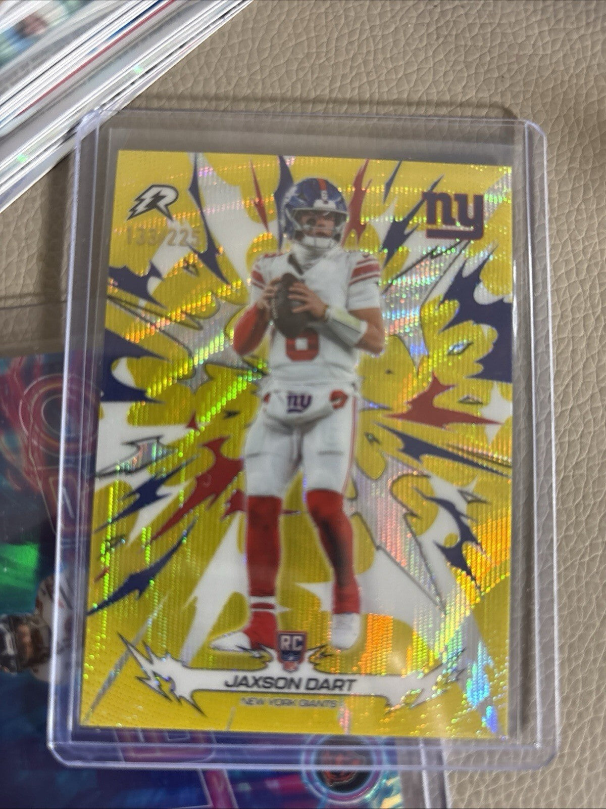 2025 Topps Resurgence RC Jaxson Dart Yellow Surge 219/225 New York Giants!