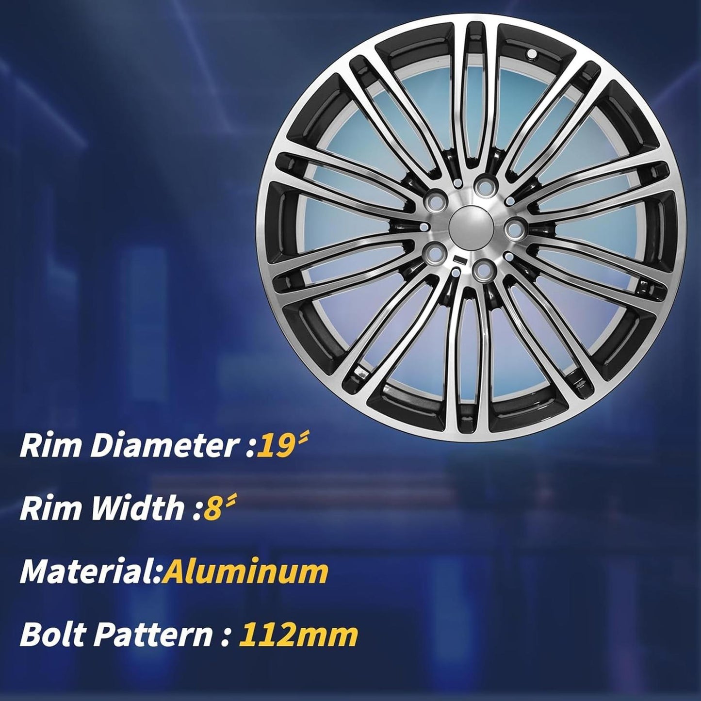 19Inch 19X8 FRONT Alloy Wheel For BMW 530e 530i 540i M550i 2017-20 36117855083