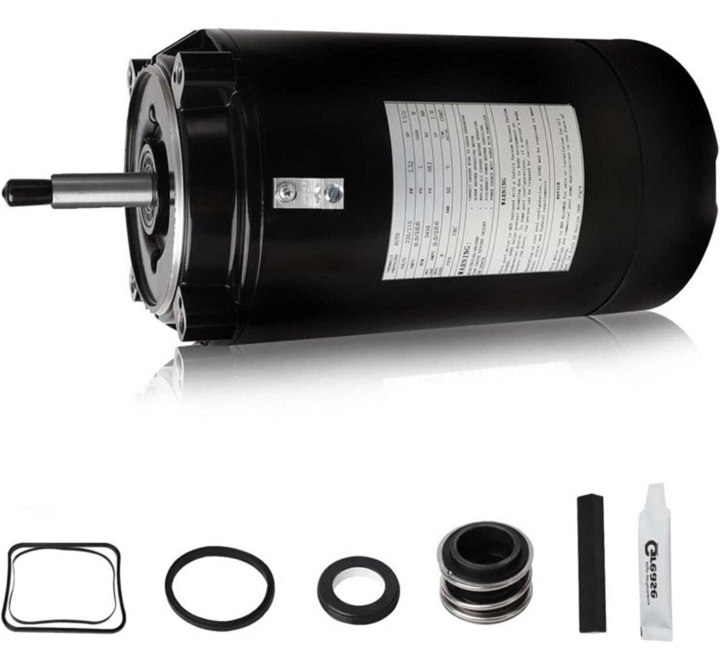 Ust1152 Pool Pump Motor 1.5Hp 56J Replacement W/ Seal Kit Hayward