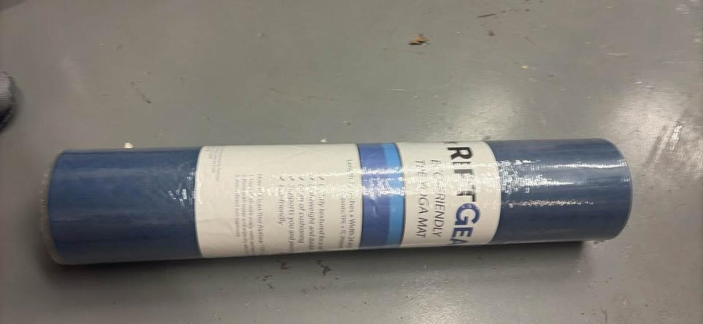 RIPTGEAR Blue Eco-Friendly TPE Yoga Mat 72x24 inch 6mm