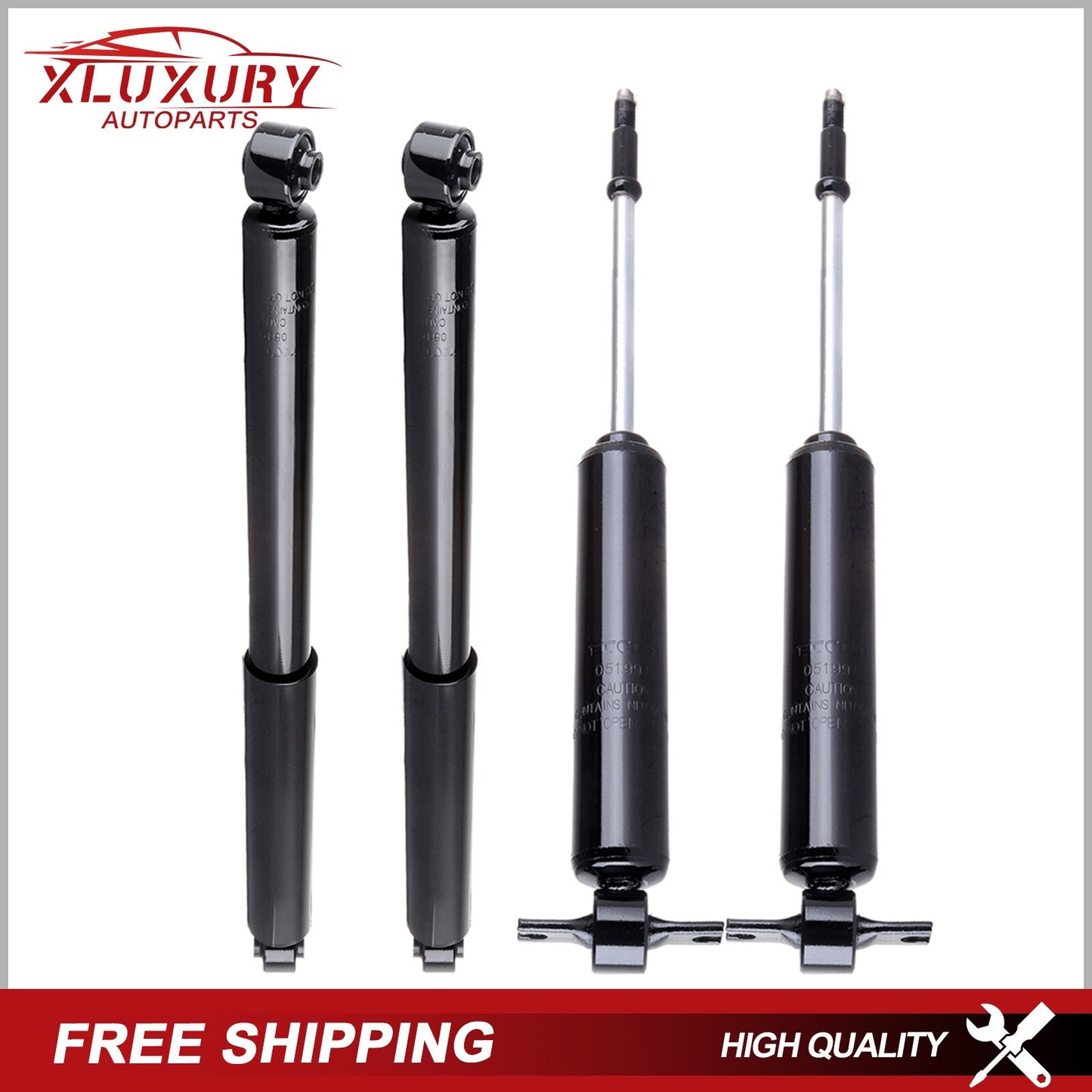 4x Front Rear Shock Absorbers For 2003-13 Ram 2500 3500 2WD 06-12 Dodge Ram 1500