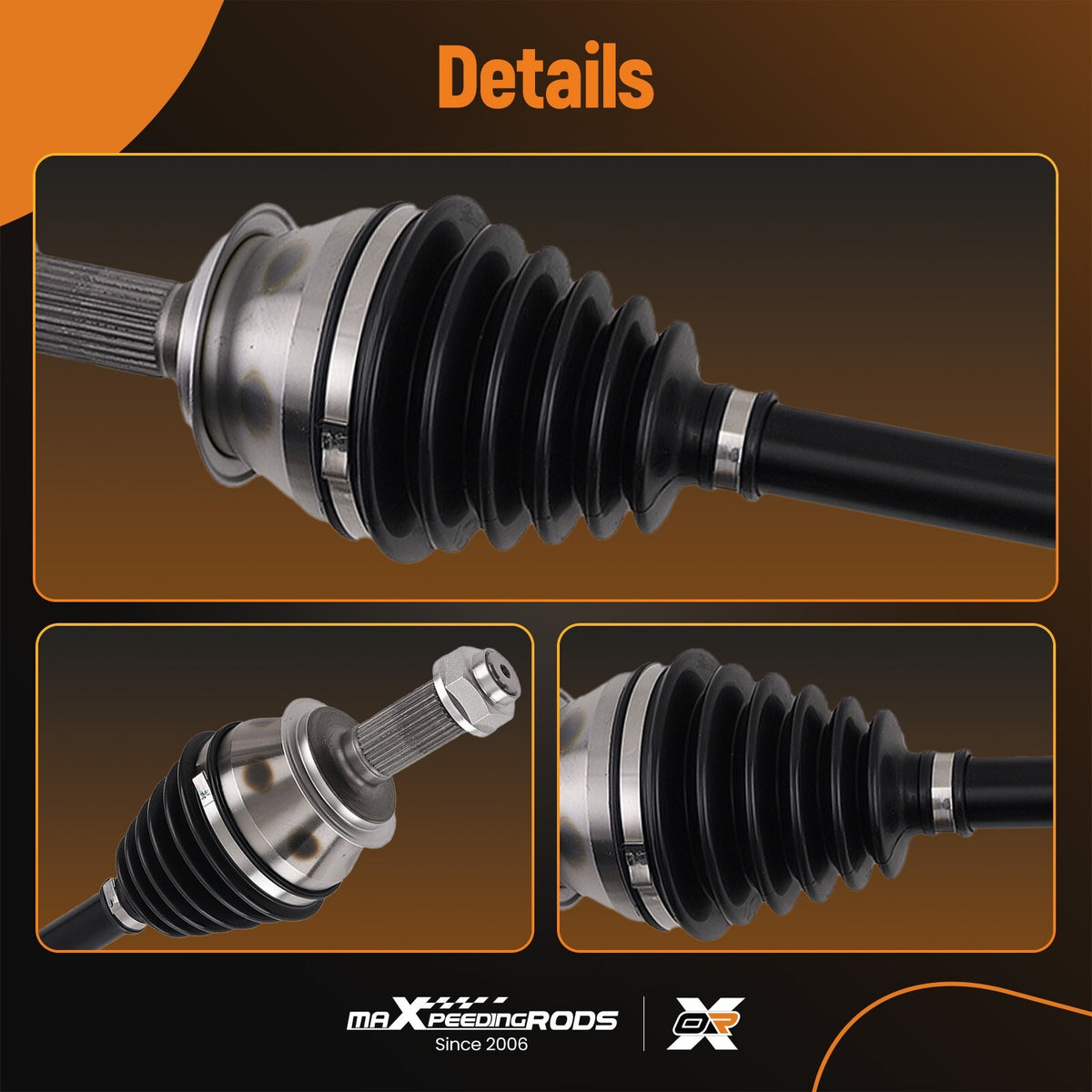Front Pair CV Axle Shaft Assy For Honda Civic 2.0L L4 FWD Manual Trans 2006-2011