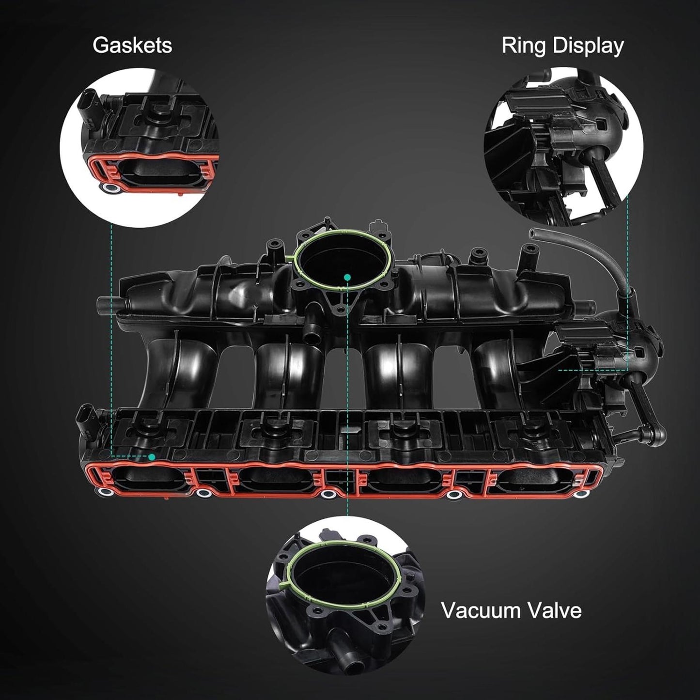 Engine Intake Manifold (2.0L L4) Assembly with MAP Sensor for Audi A3 TT