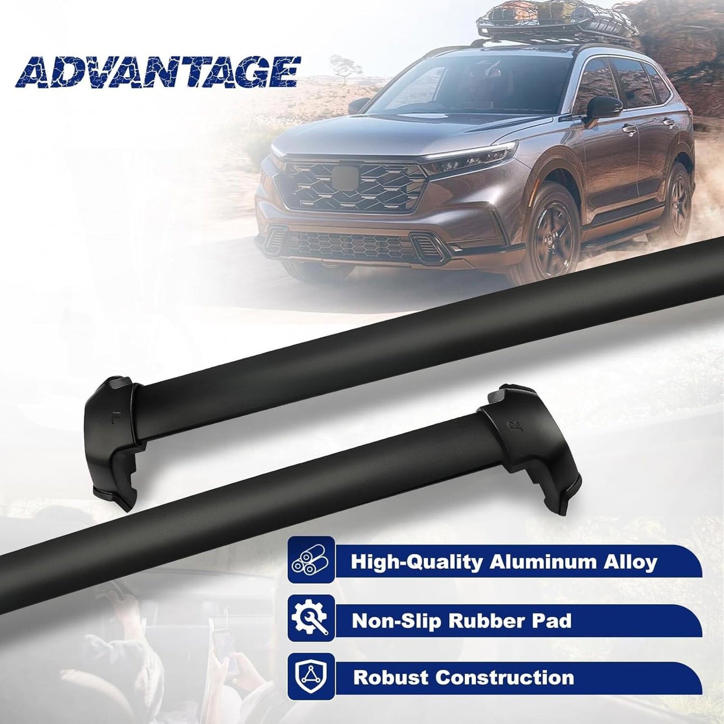 Roof Rack Cross Bars Luggage Carrier Compatible with Honda CRV 2017-22  Load 200