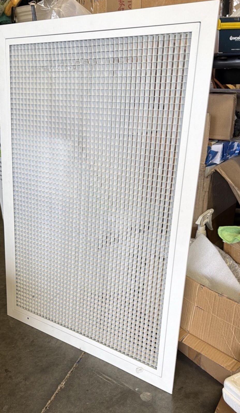 HVAC Premium  22x30 Duct Opening Steel Return Air  White