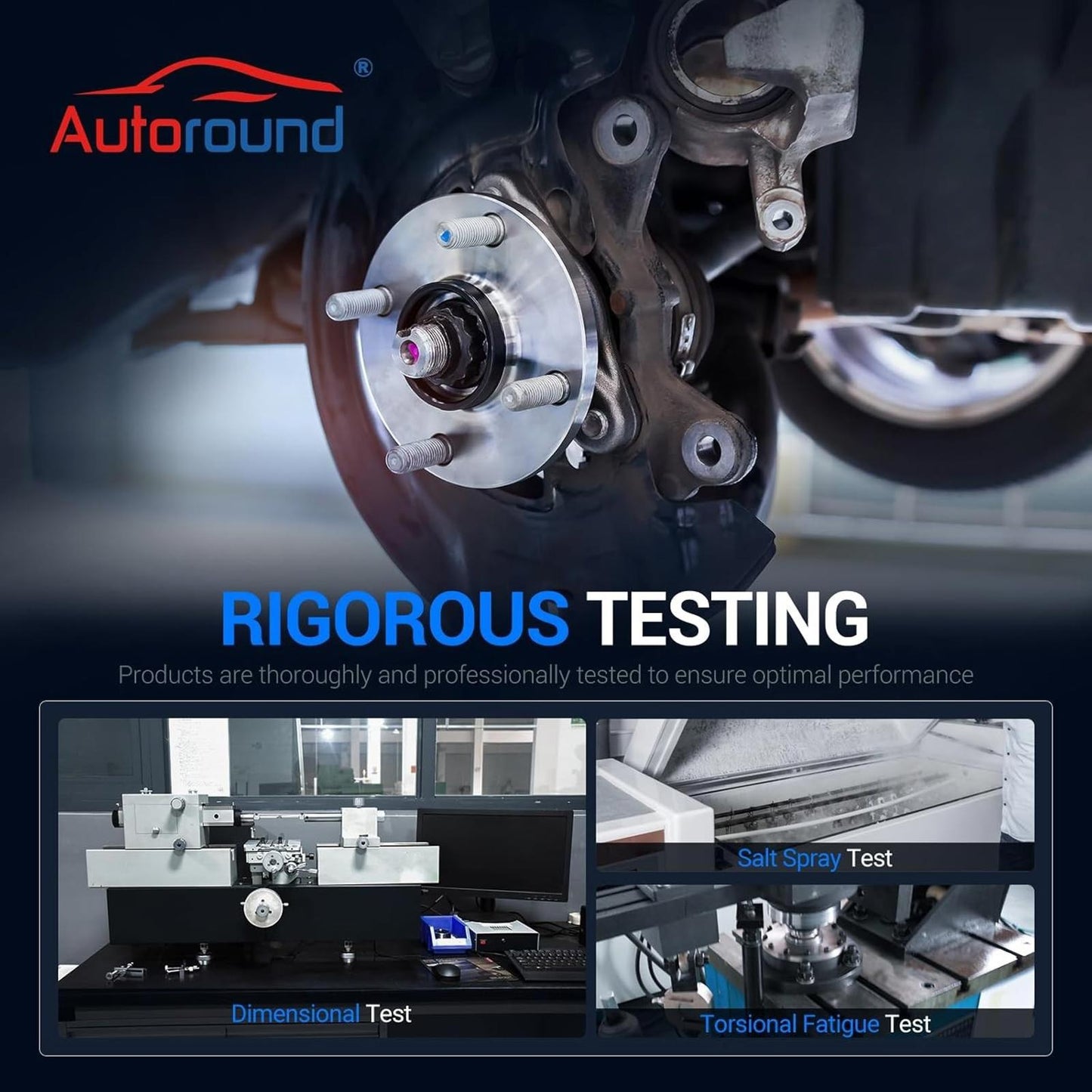 Autoround 698210 Front Suspension Steering Knuckle Compatible with Ford Ranger