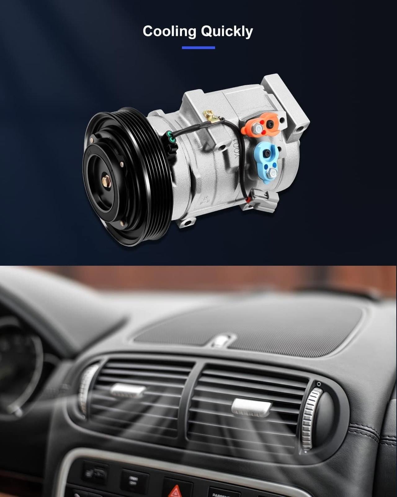 ECCPP AC Compressor 2003-2006 for Acura MDX 3.5L 2003-2008 for Honda for Accord