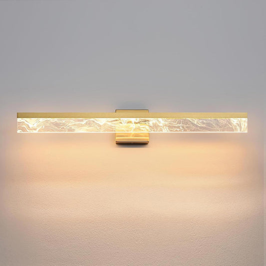 Gold Bathroom Light Fixtures, 32 Inch Modern Vanity Lights for Bathroom 24W
