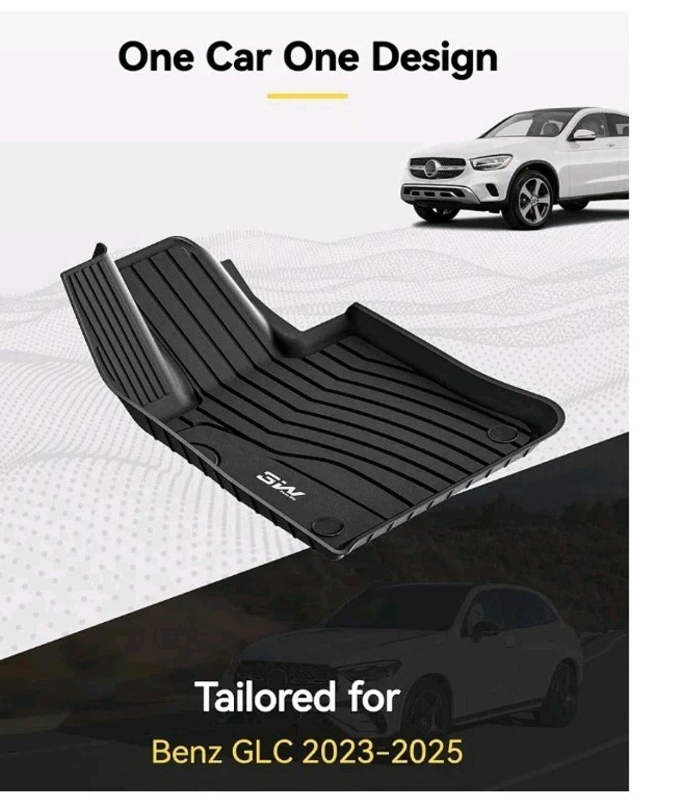 Floor Mats for Mercedes Benz GLE 2020-2025 SUV Custom 1st & 2nd Row & Cargo Mat