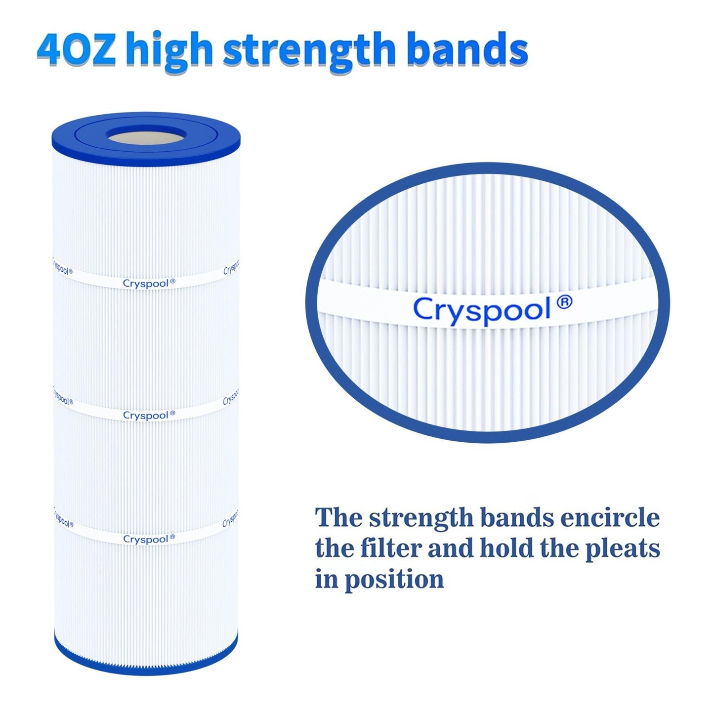 4 PACK Cryspool 07066 Filter Compatible CX580XRE, SwimClear C3025, C3030, PA81