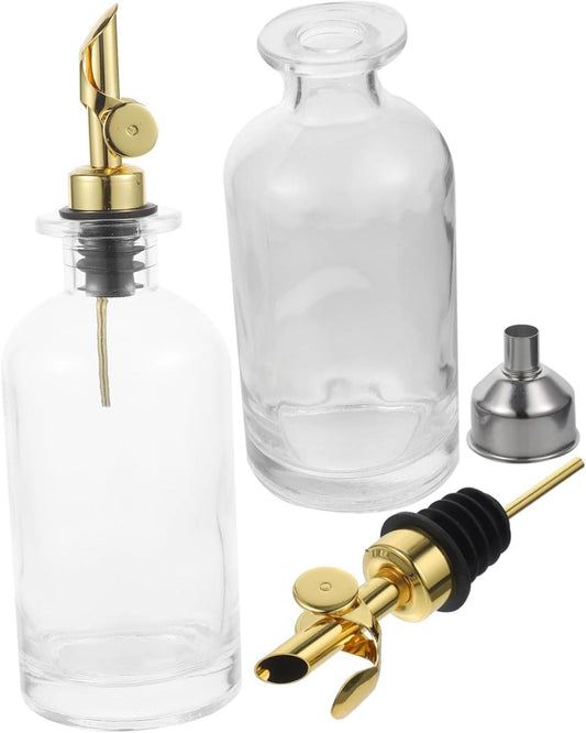 Olive Oil Dispenser Bottle Drip Glass Oil and Vinegar Dispenser for Kitchen Use