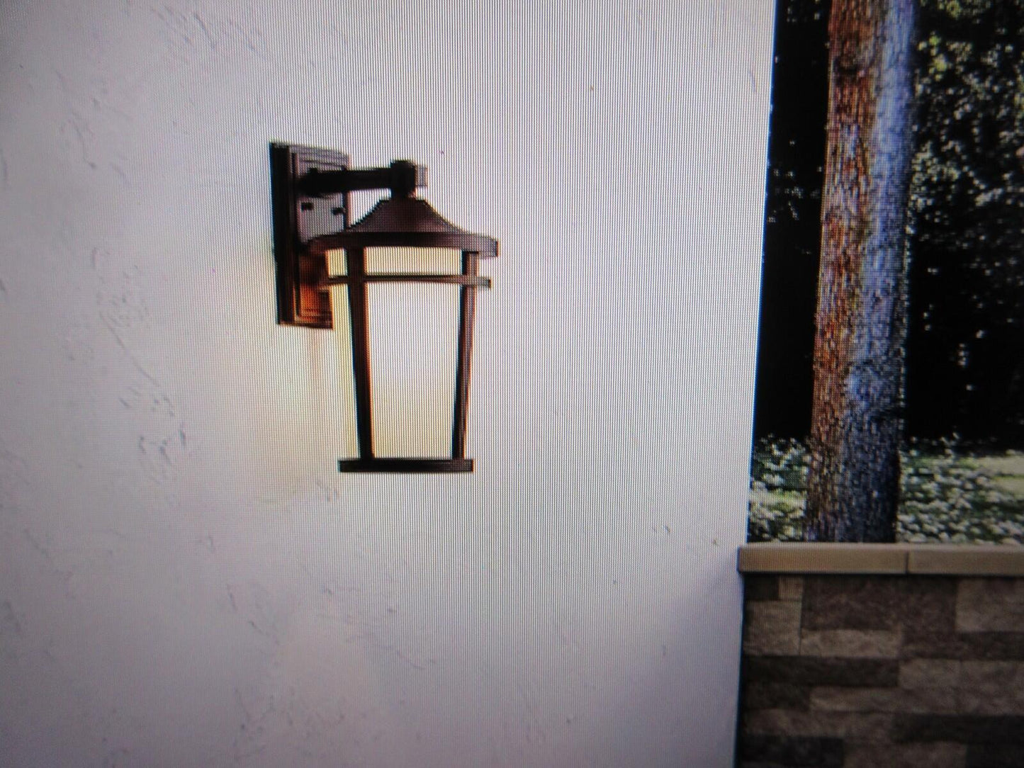 Kichler Atwood 17.75 in. 1-Light Brownst1 Outdoor Hardwired Wall Lantern Sconce