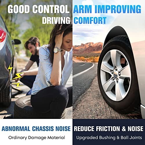 Front Lower Control Arms Suspension Kit Fit for Chevrolet Impala 2000-2013,