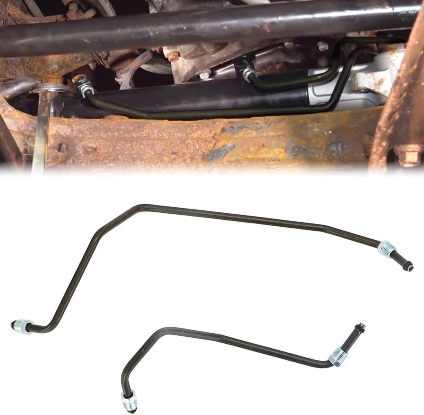 For Toyota Tacoma 4x4 2005-18 Rack and Pinion Transfer Line Hard Hydraulic Lines